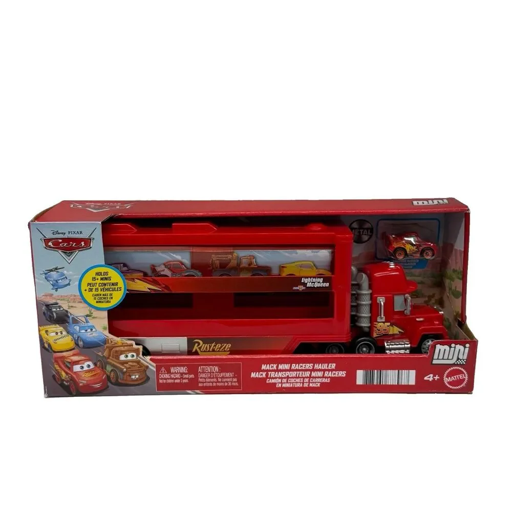 NEW Disney Pixar Cars Mack Mini Racers Hauler GNW34 Lightning McQueen